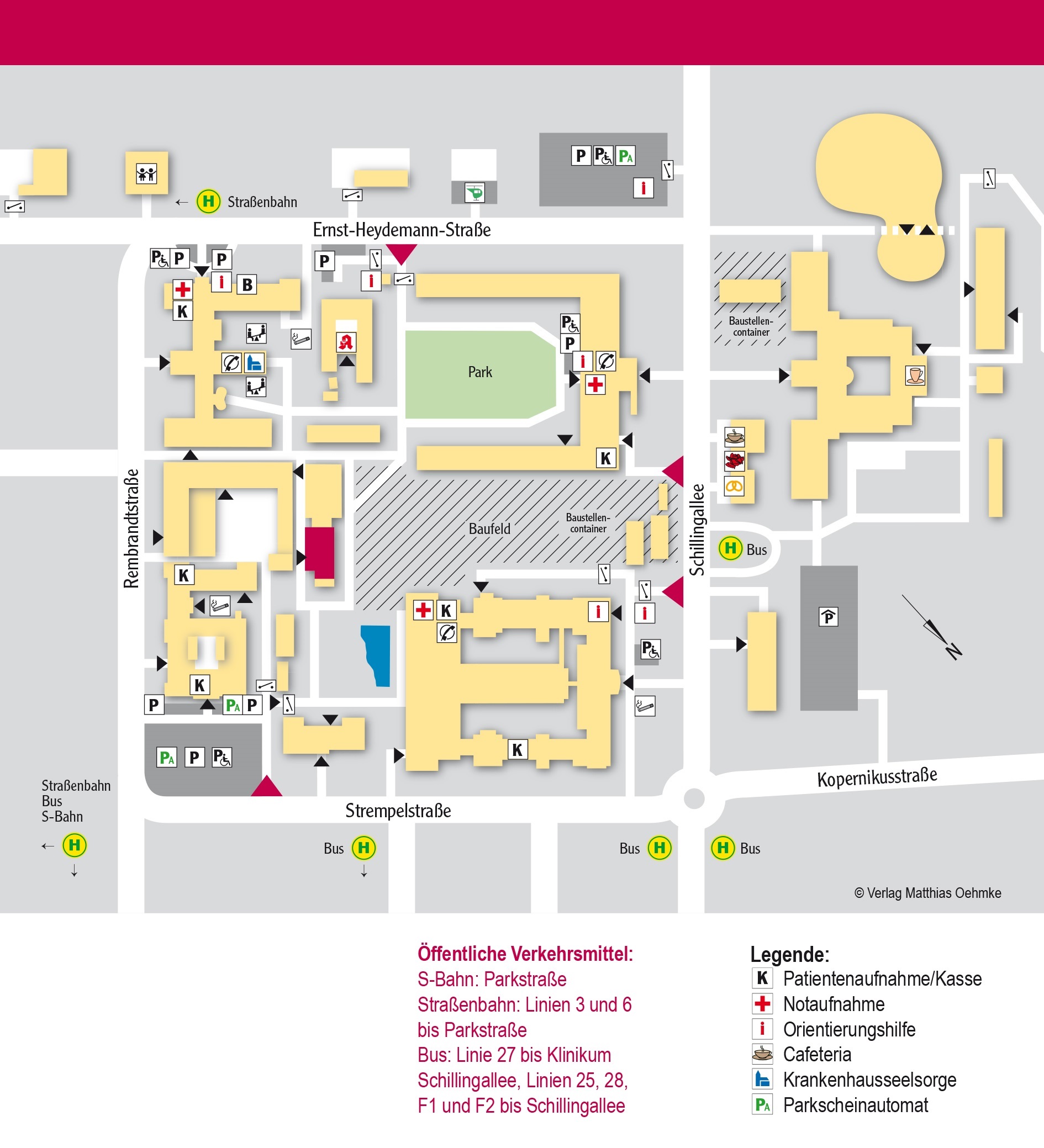 Lageplan vom Campus Schillingallee