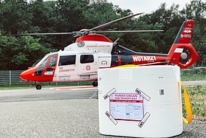 Dabei muss es schnell gehen: Organtransport per Helikopter