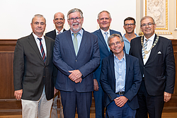 Prof. Emil Reisinger, Prof. Bernd Krause, Prof. Hans Schöler, Prof. Storch, Prof. Köhling, Prof. Thoma Freiman, Rektor