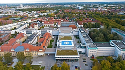 Luftansicht vom Campus Schillingallee